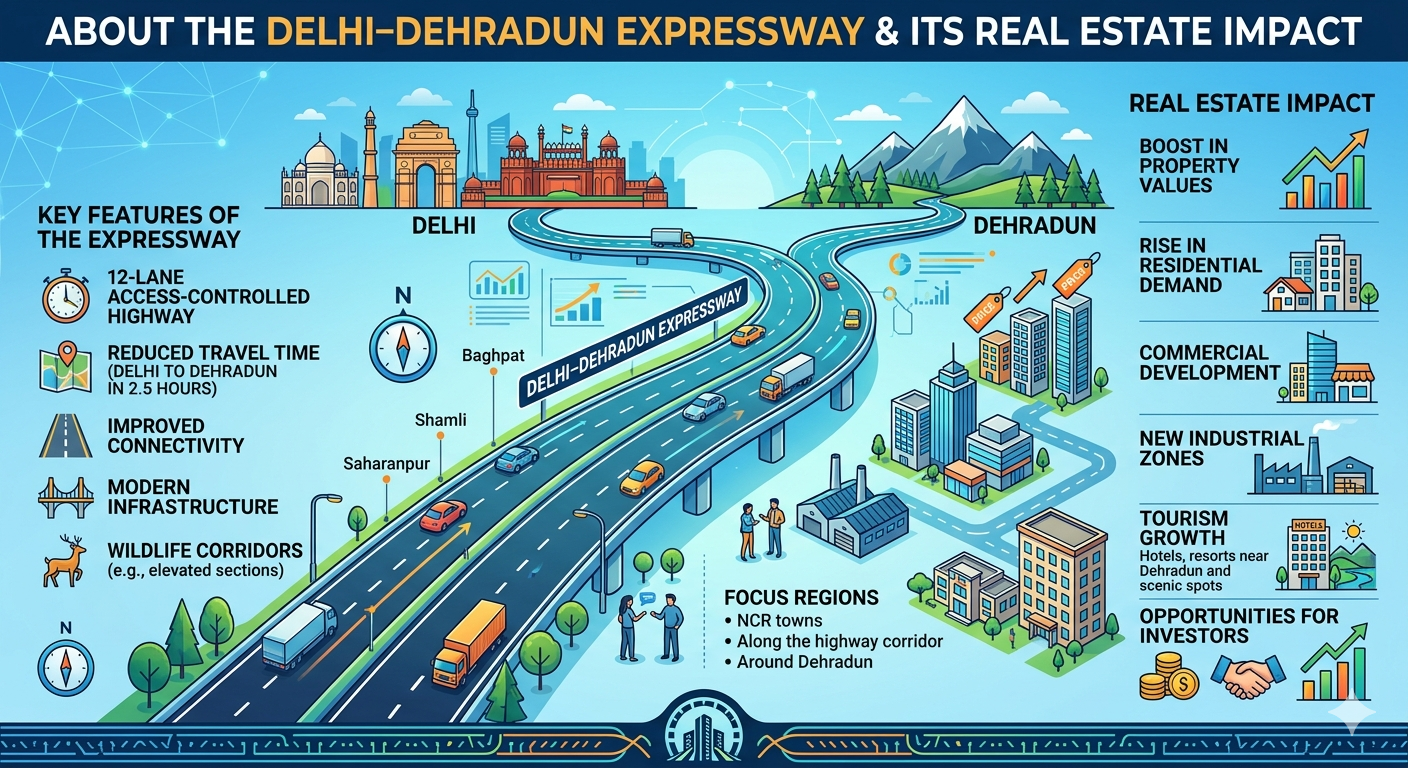 Read more about the article Delhi–Dehradun Expressway & Its Real Estate Impact