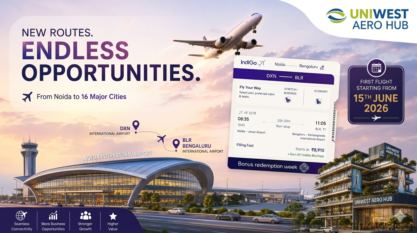 You are currently viewing Noida International Airport Flights 2026: A New Era of Growth, Investment & Opportunity